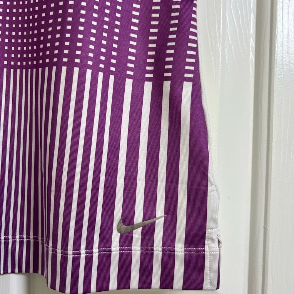 Nike golf Purple and White Patterned‎ Tank Top - Picture 9 of 10